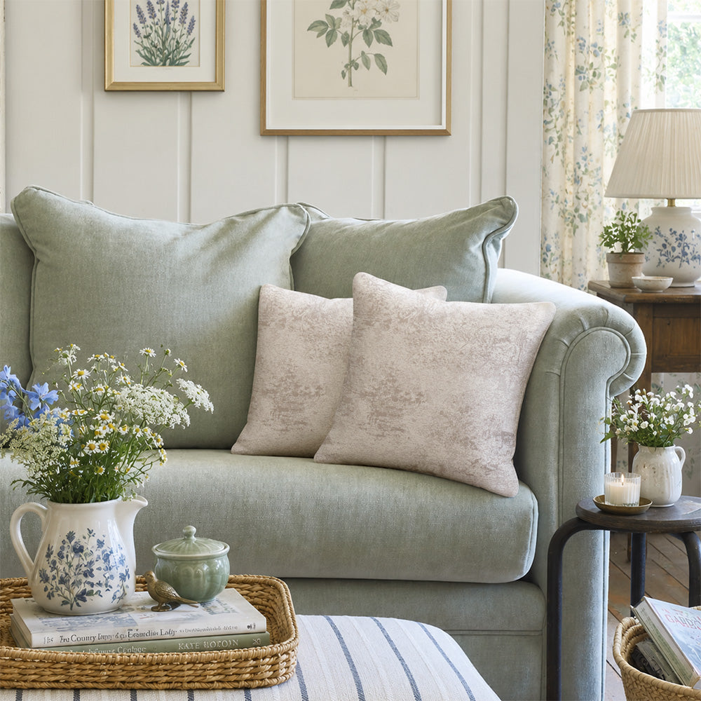 Taies d'oreiller Subtle Botanical Jacquard Vale