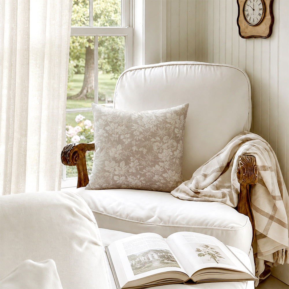 Taies d'oreiller Subtle Botanical Jacquard Vale