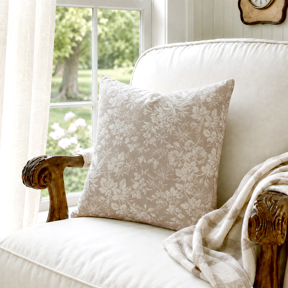 Taies d'oreiller Subtle Botanical Jacquard Vale
