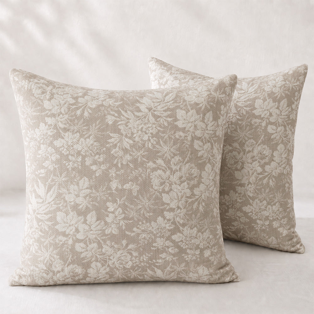 Taies d'oreiller Subtle Botanical Jacquard Vale