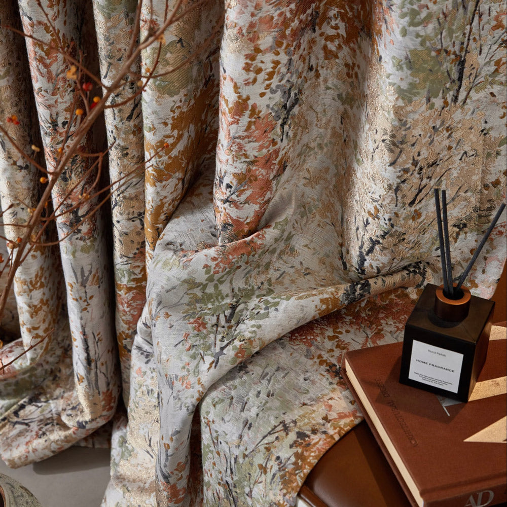 Verdelia Seasonal Woodland Jacquard Curtains