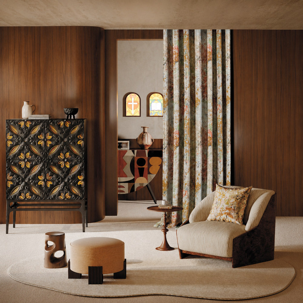 Verdelia Seasonal Woodland Jacquard Curtains