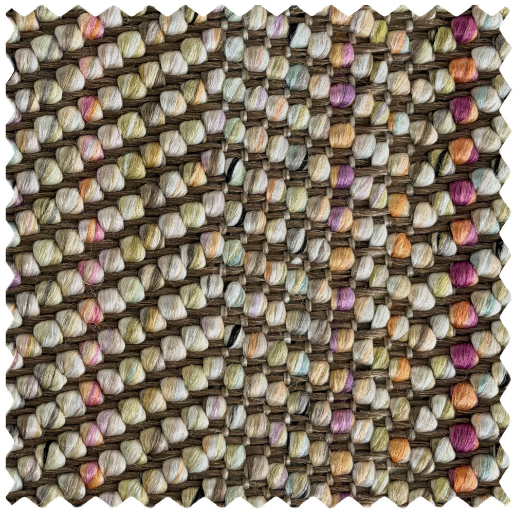 Vienne Beige Rainbow Stripe Rug Sample
