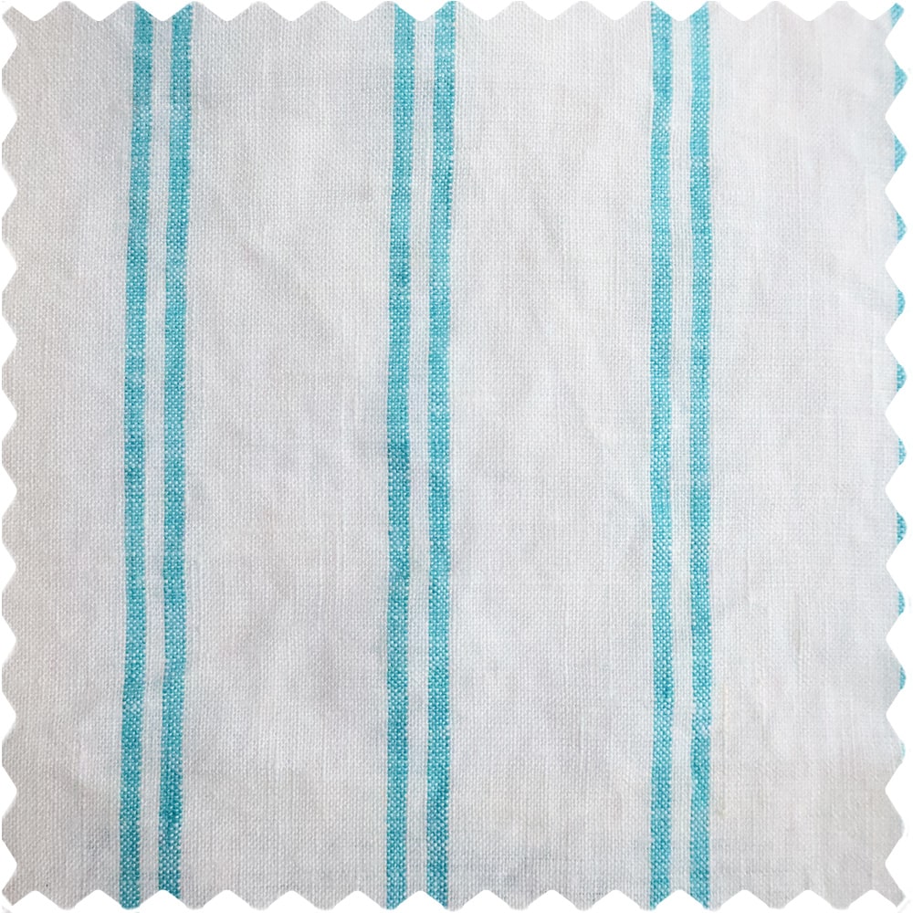 Voss Pinstripe Linen Roman Shade