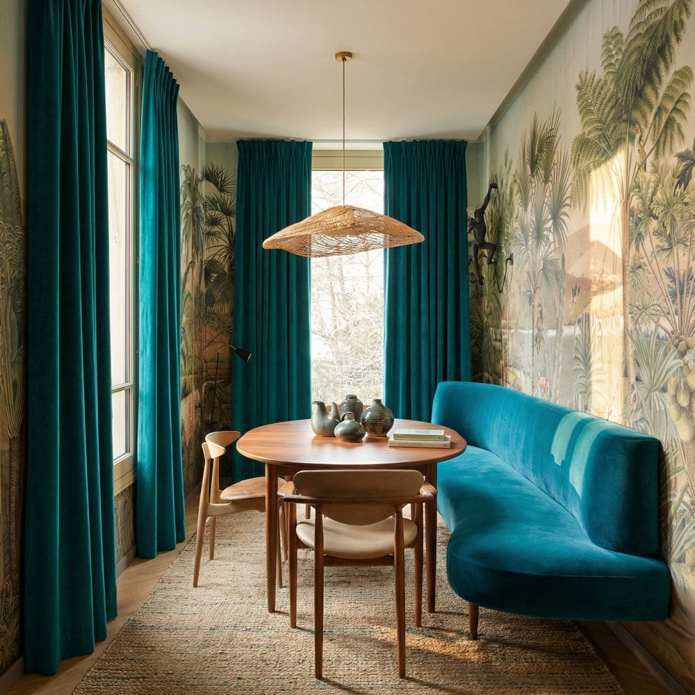 Whitney Luxury Matte Velvet Thermal Curtains