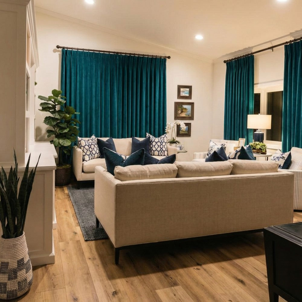 Whitney Luxury Matte Velvet Thermal Curtains