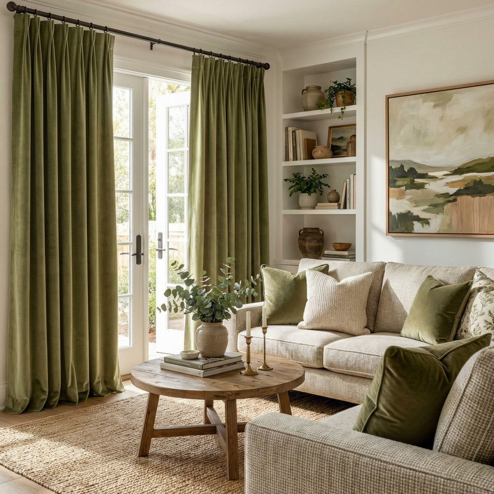 Whitney Luxury Matte Velvet Thermal Curtains