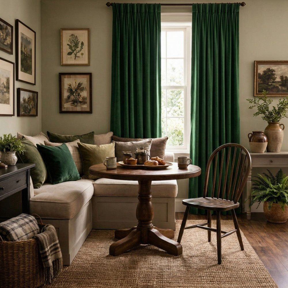 Whitney Luxury Matte Velvet Thermal Curtains