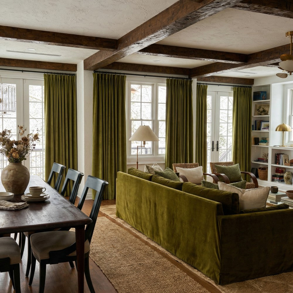 Whitney Luxury Matte Velvet Thermal Curtains