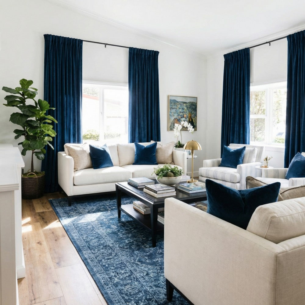 Whitney Luxury Matte Velvet Thermal Curtains