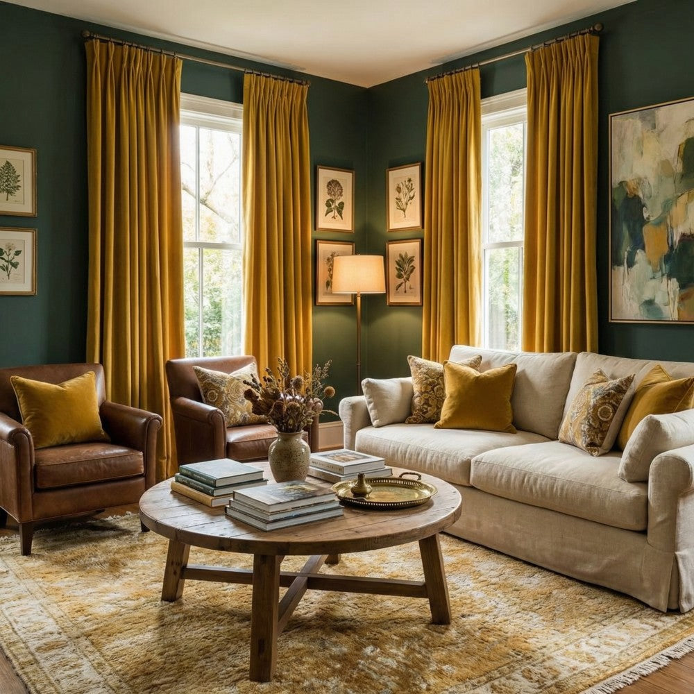 Whitney Luxury Matte Velvet Thermal Curtains