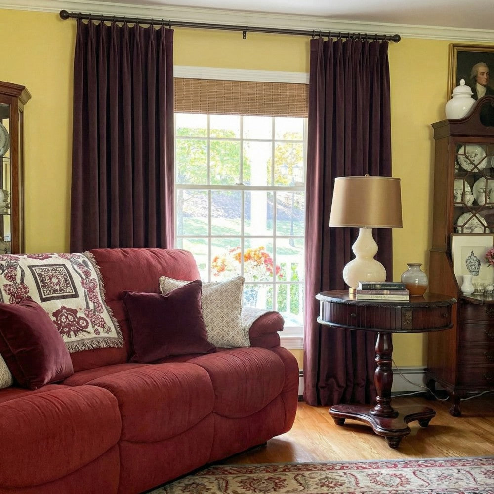 Whitney Luxury Matte Velvet Thermal Curtains