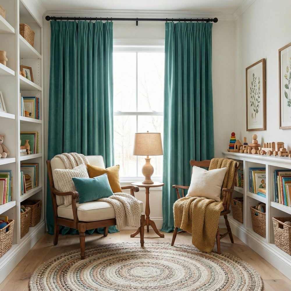 Whitney Luxury Matte Velvet Thermal Curtains