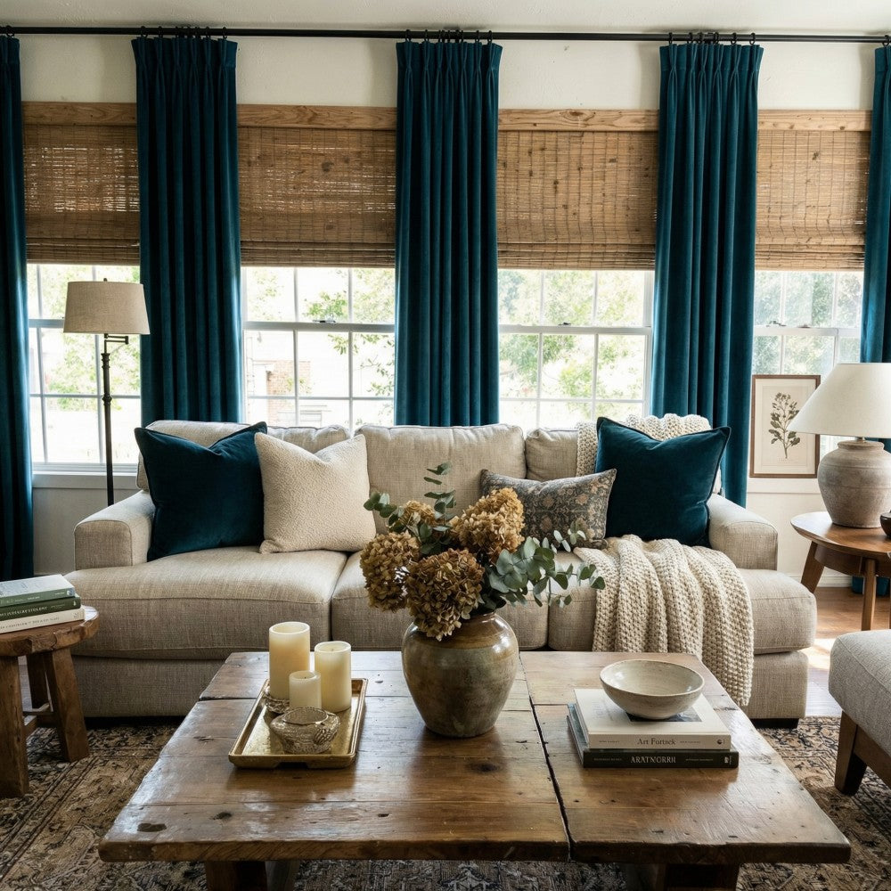 Whitney Luxury Matte Velvet Thermal Curtains