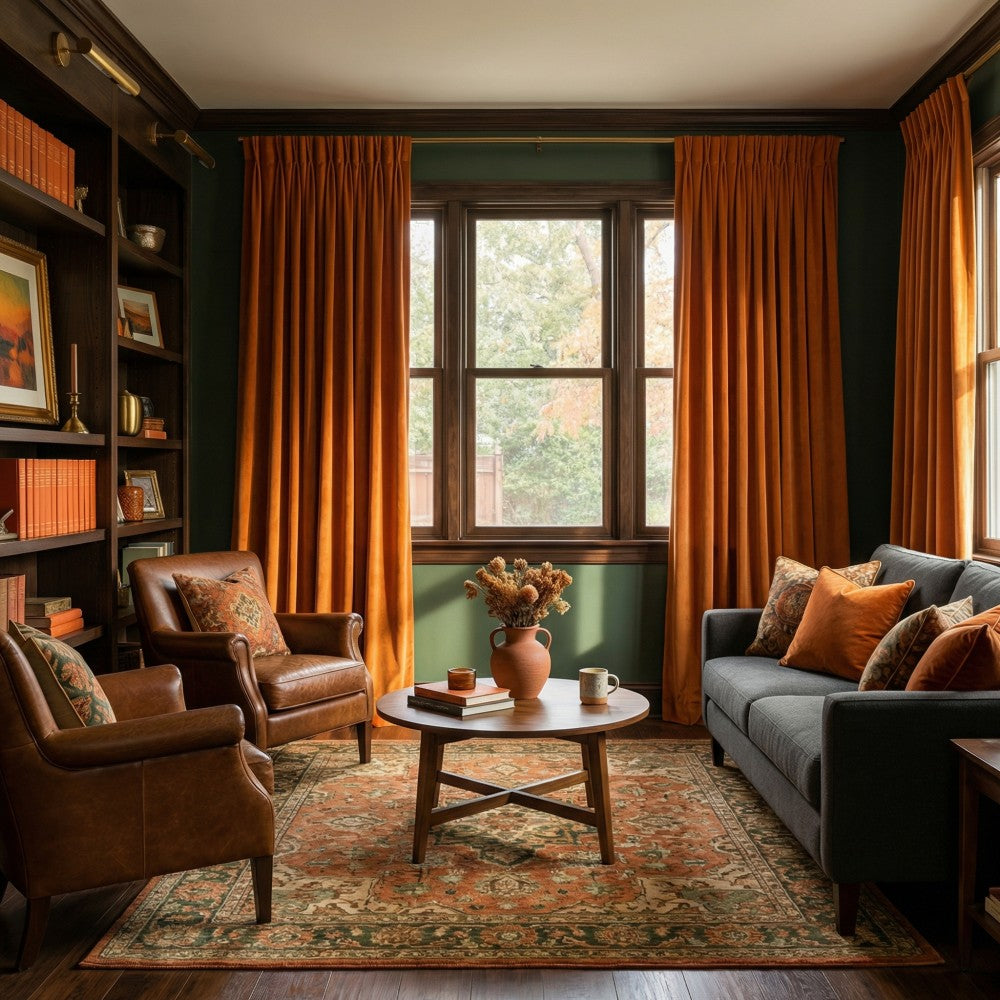 Whitney Luxury Matte Velvet Thermal Curtains