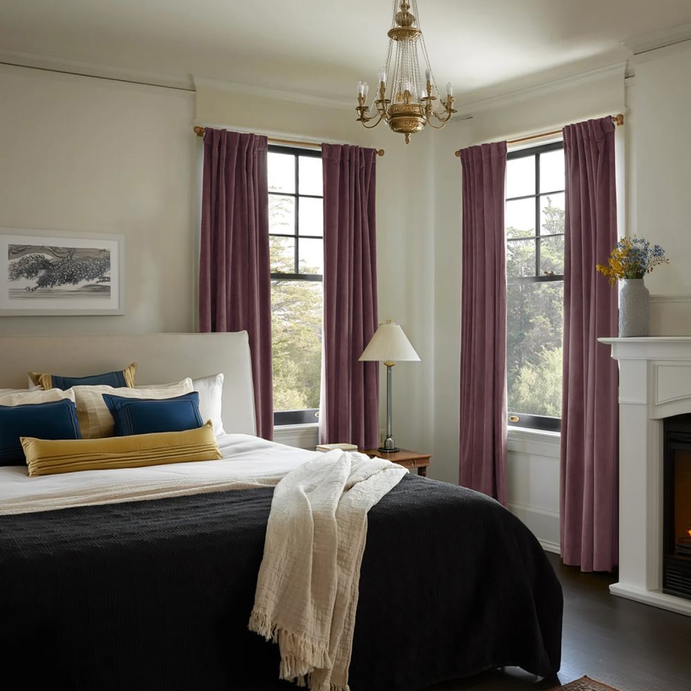 Whitney Luxury Matte Velvet Thermal Curtains