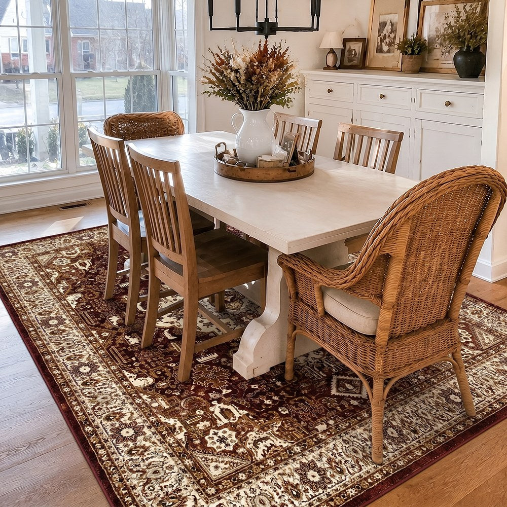 Tapis en polypropylène d'inspiration persane Winslow