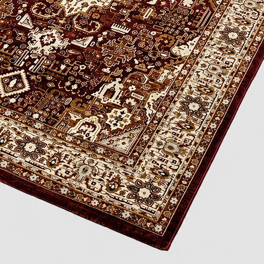 Tapis en polypropylène d'inspiration persane Winslow