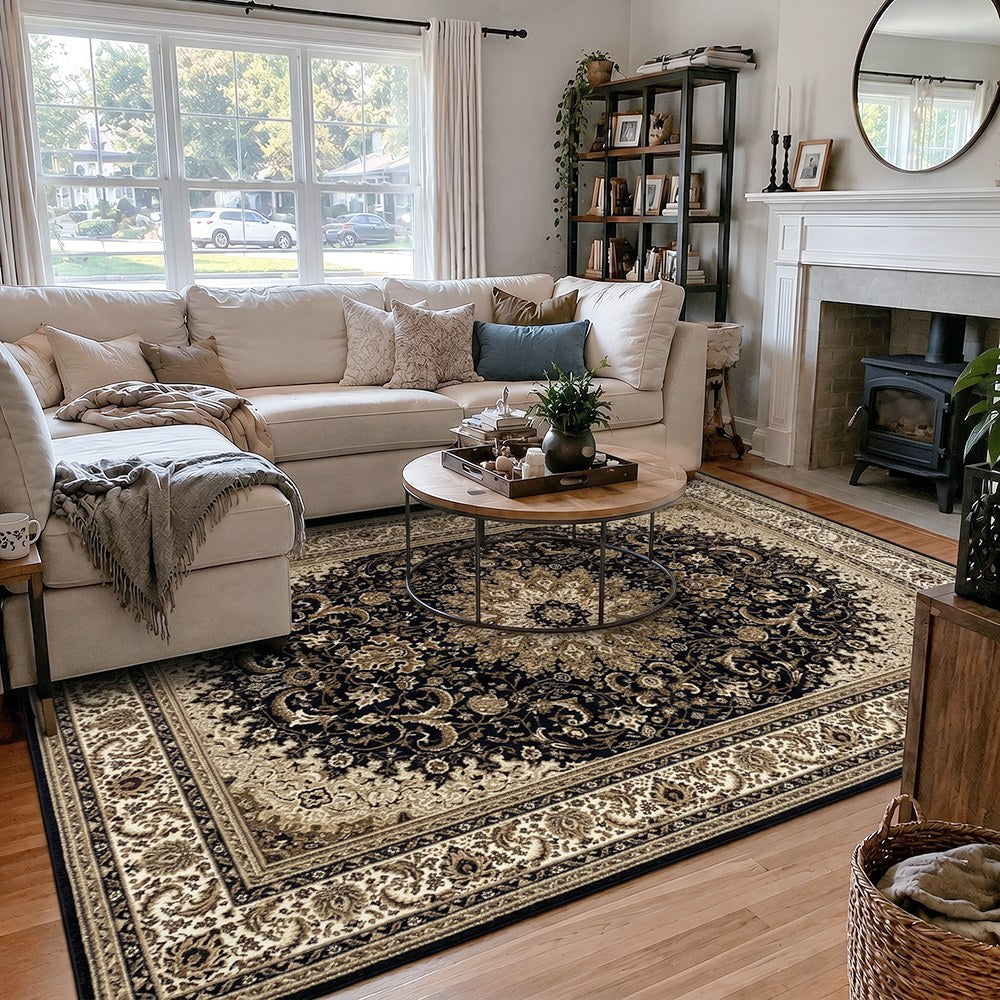 Tapis en polypropylène d'inspiration persane Winslow