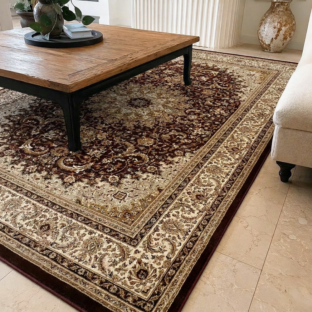 Tapis en polypropylène d'inspiration persane Winslow