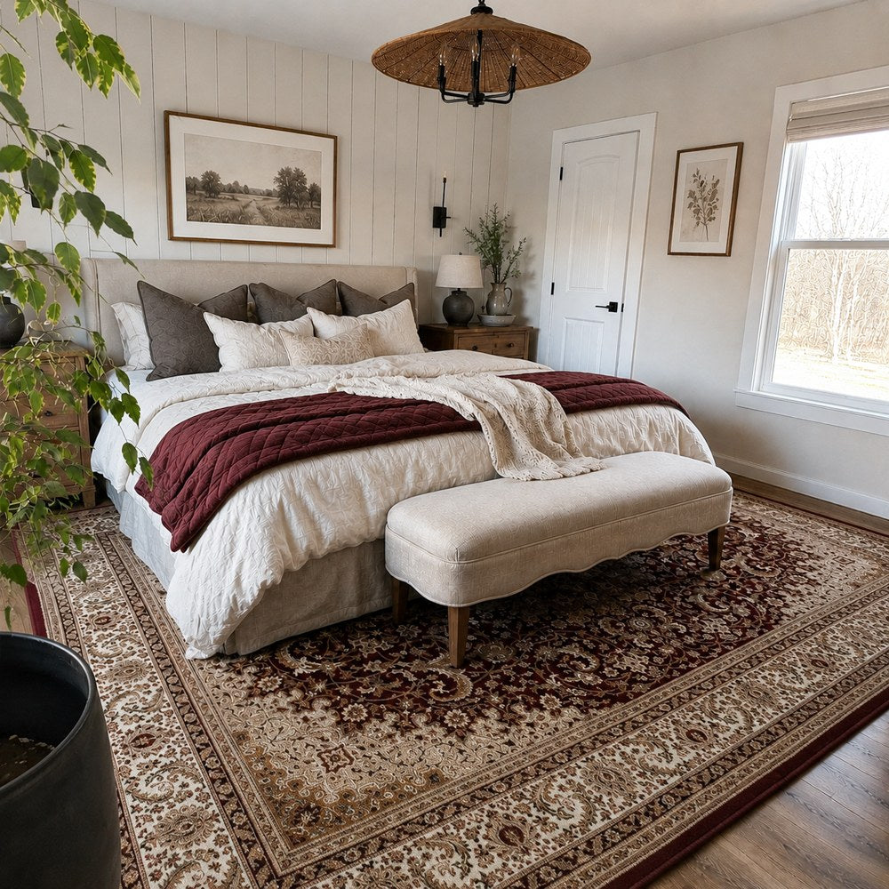 Tapis en polypropylène d'inspiration persane Winslow