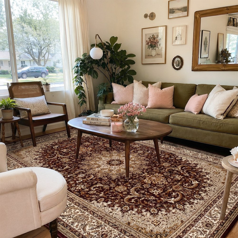 Tapis en polypropylène d'inspiration persane Winslow