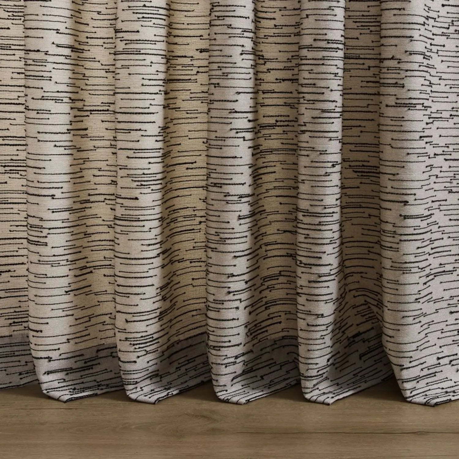 Woody Irregular Dense striped curtains