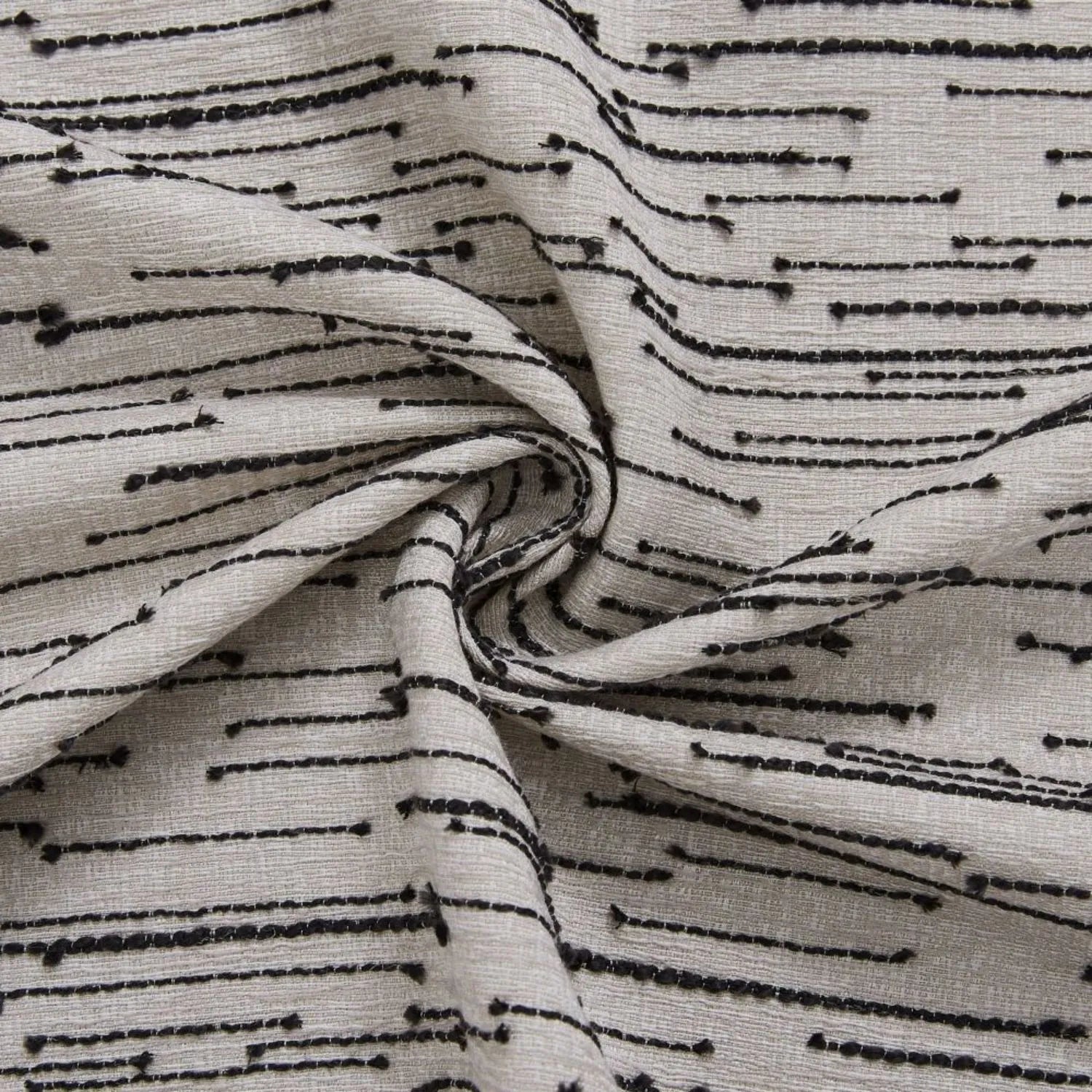 Woody Irregular Dense striped curtains