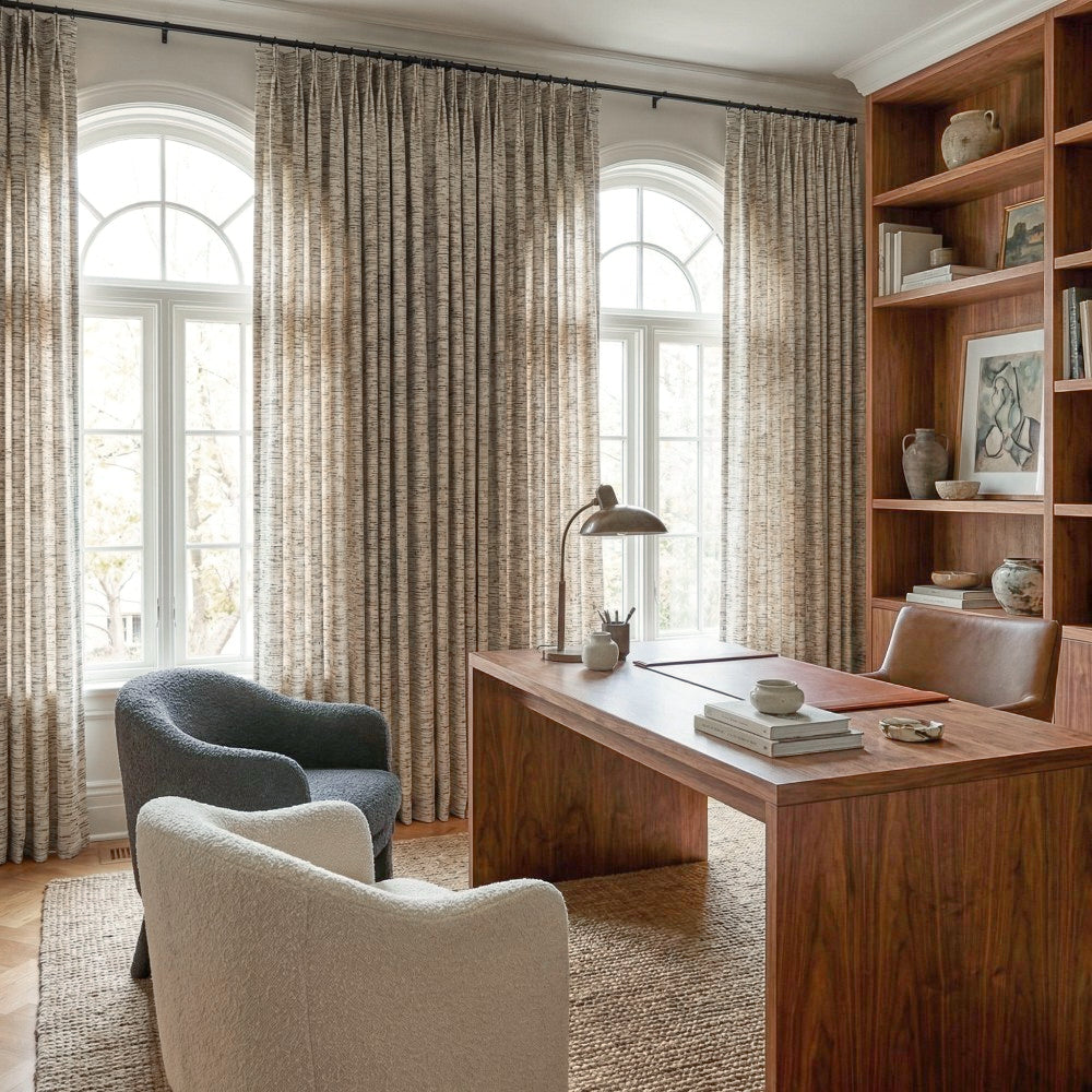 Woody Irregular Dense striped curtains