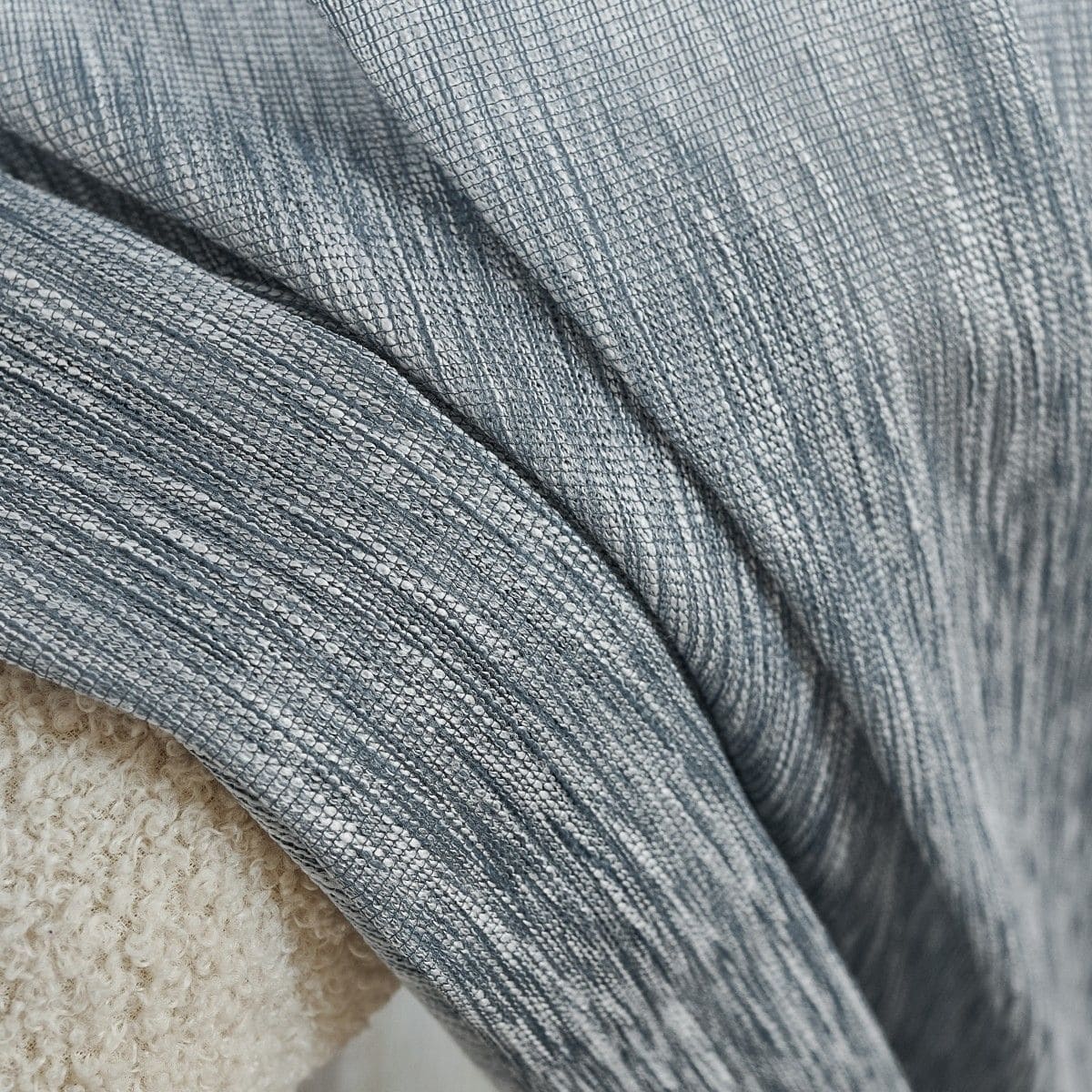 Yadira Light Blue Ombre Textured Sheer Curtains