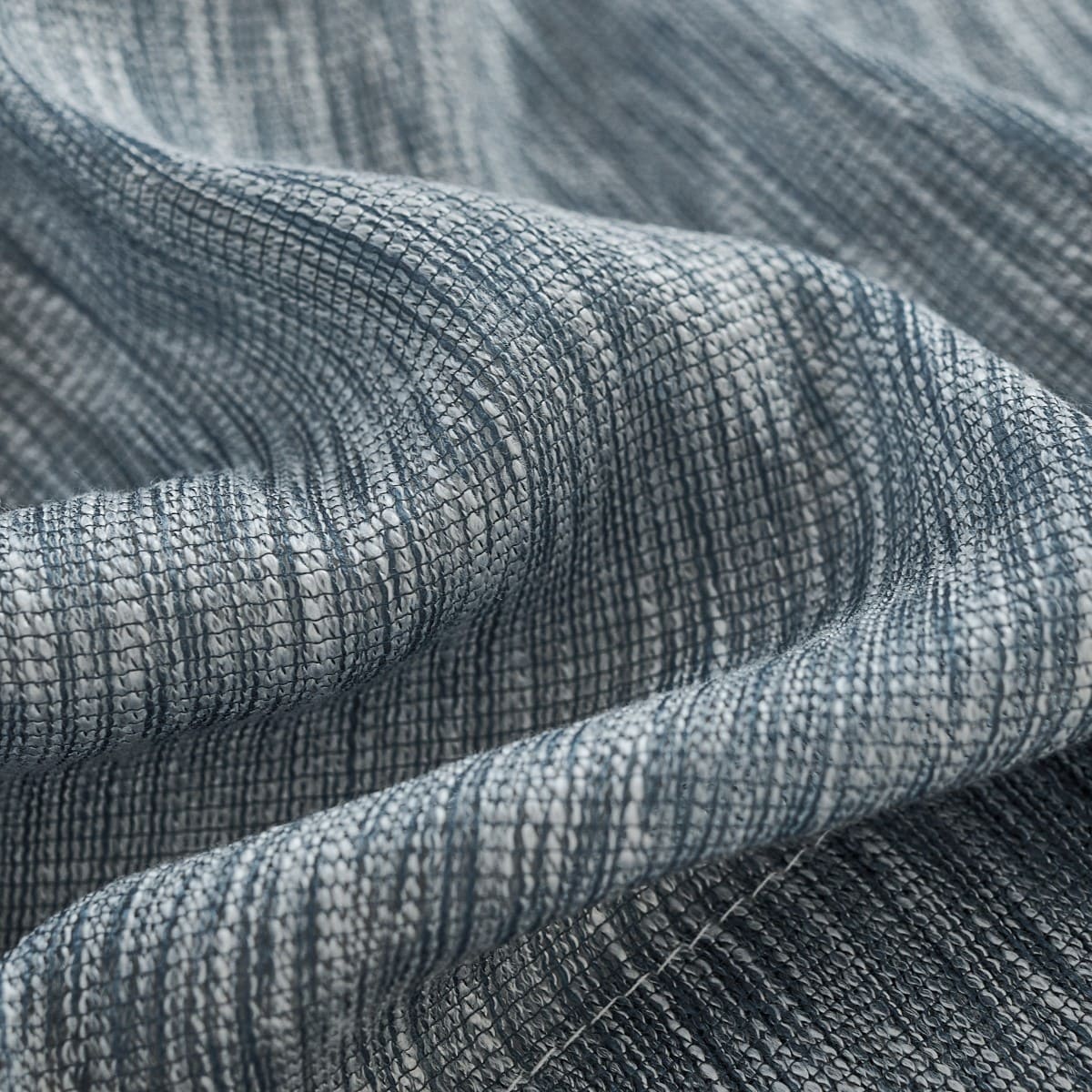 Yadira Light Blue Ombre Textured Sheer Curtains