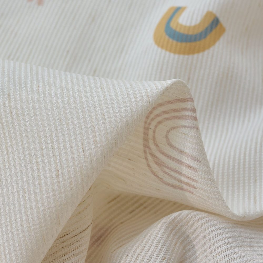 Zeel Colorful Rainbow Semi Sheer Curtains