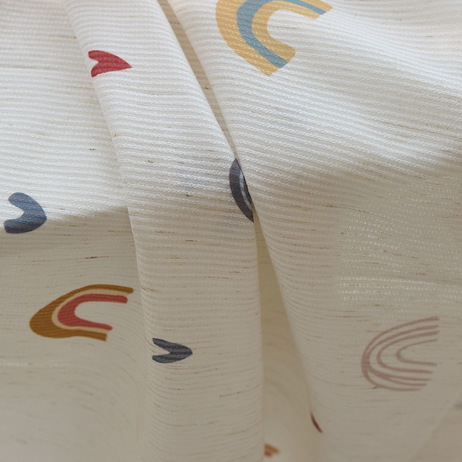 Zeel Colorful Rainbow Semi Sheer Curtains