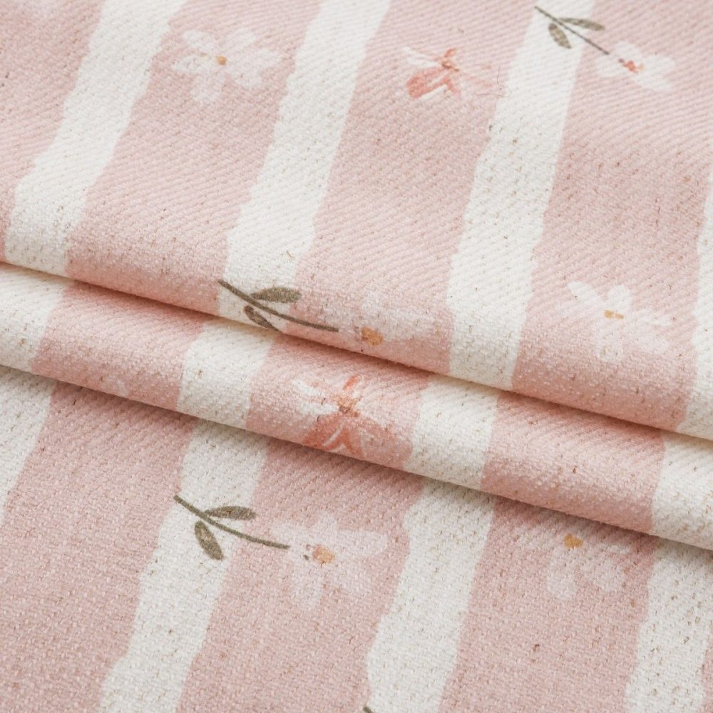 Zita Pink Ditsy Floral Curtains for Girls Room