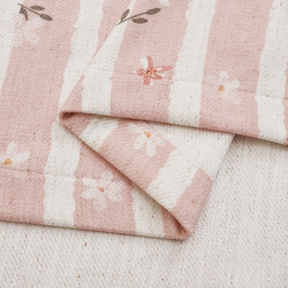 Zita Pink Ditsy Floral Curtains for Girls Room