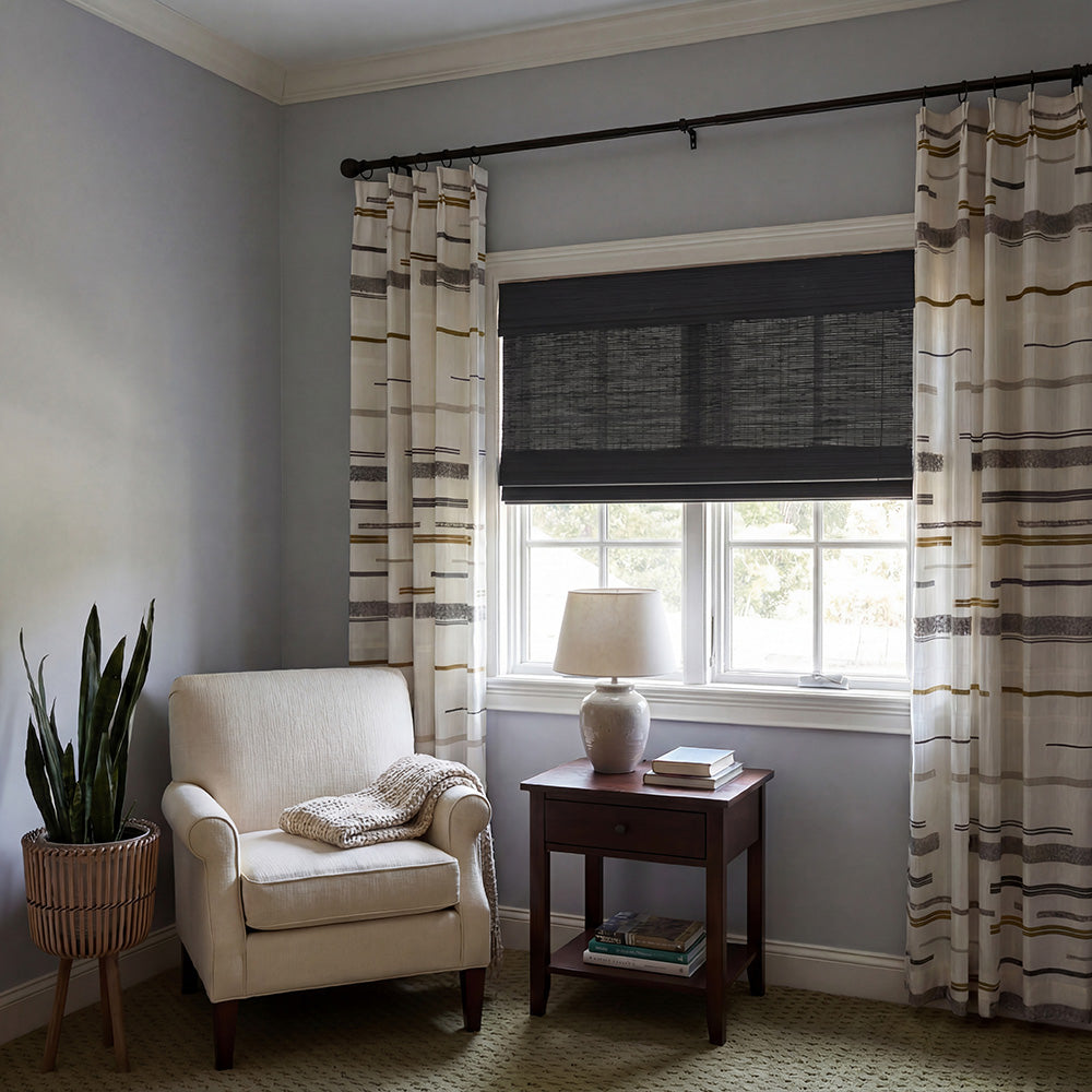 Zula Cream Natural Custom Bamboo Shades