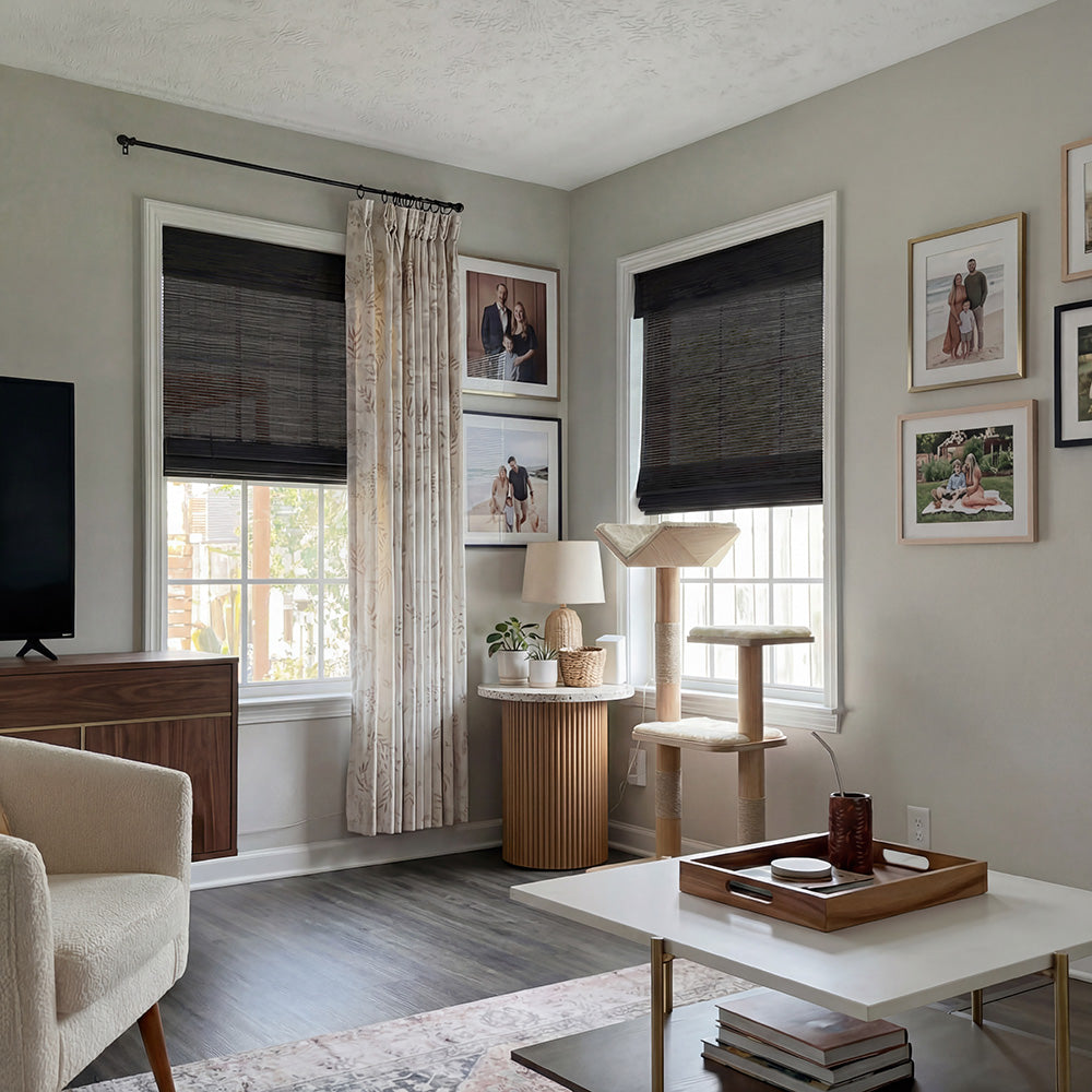 Zula Cream Natural Custom Bamboo Shades