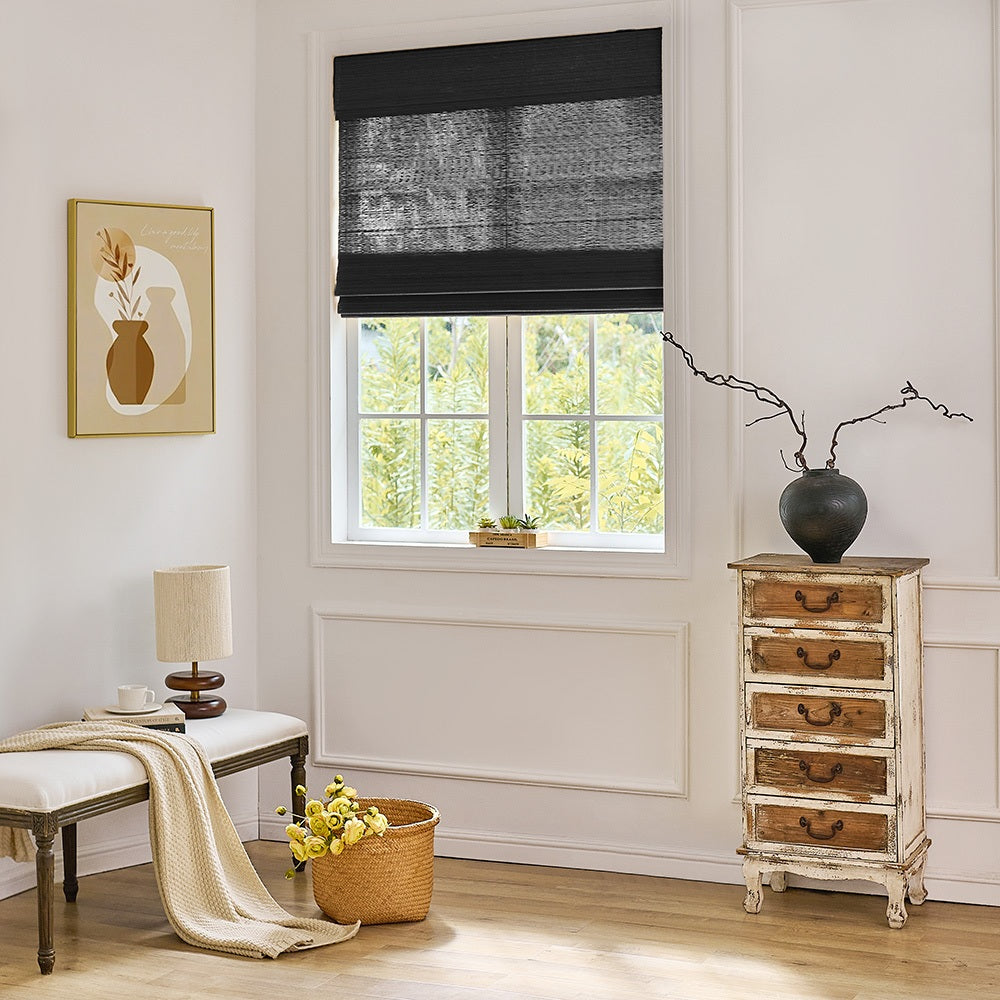 Zula Cream Natural Custom Bamboo Shades