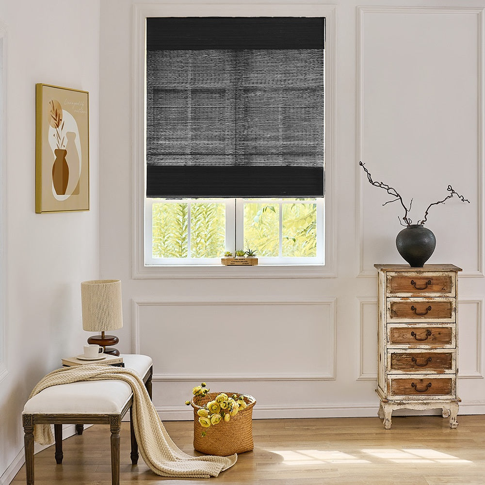 Zula Cream Natural Custom Bamboo Shades