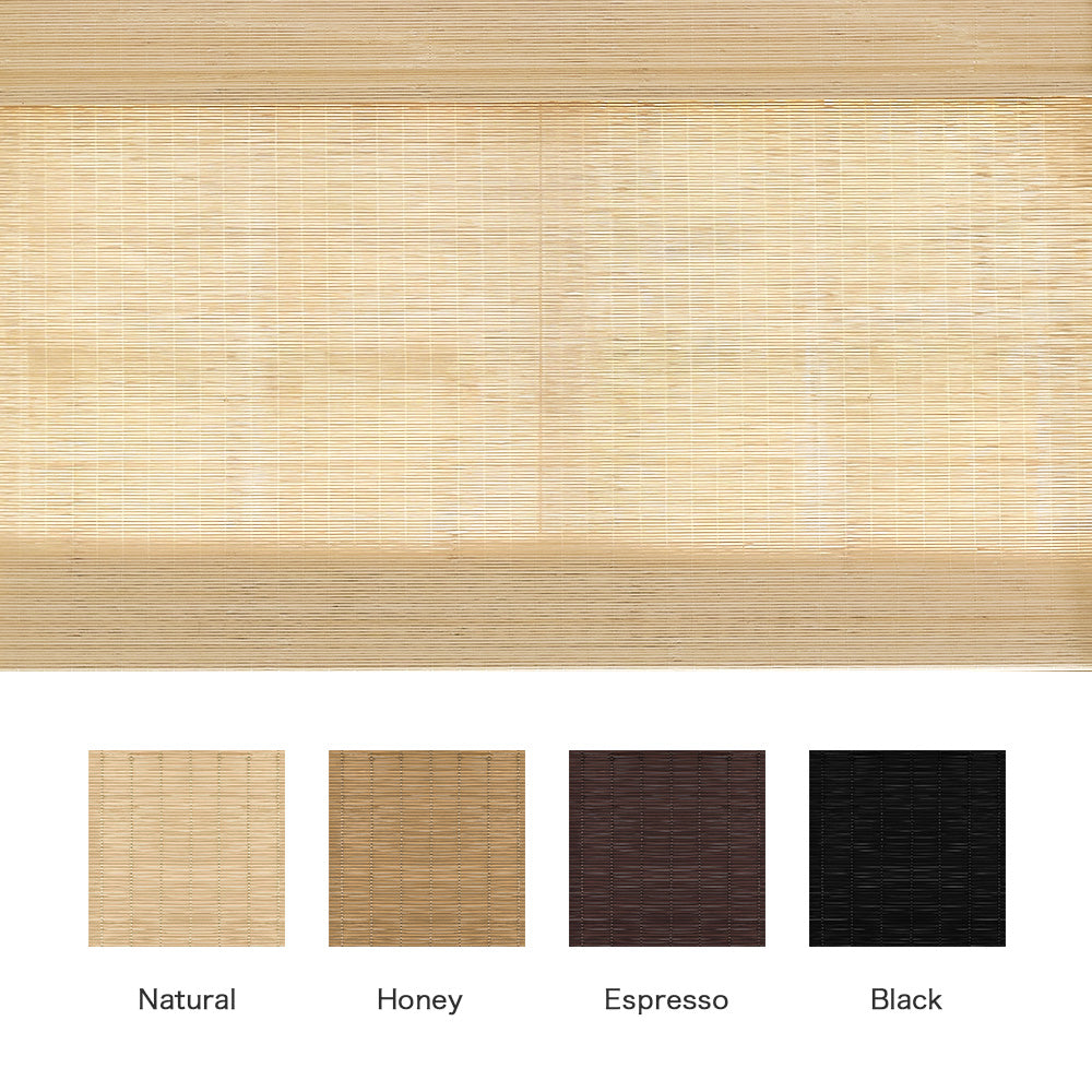 空BD Zula Cream Natural Custom Bamboo Shades | Cordless Motorized