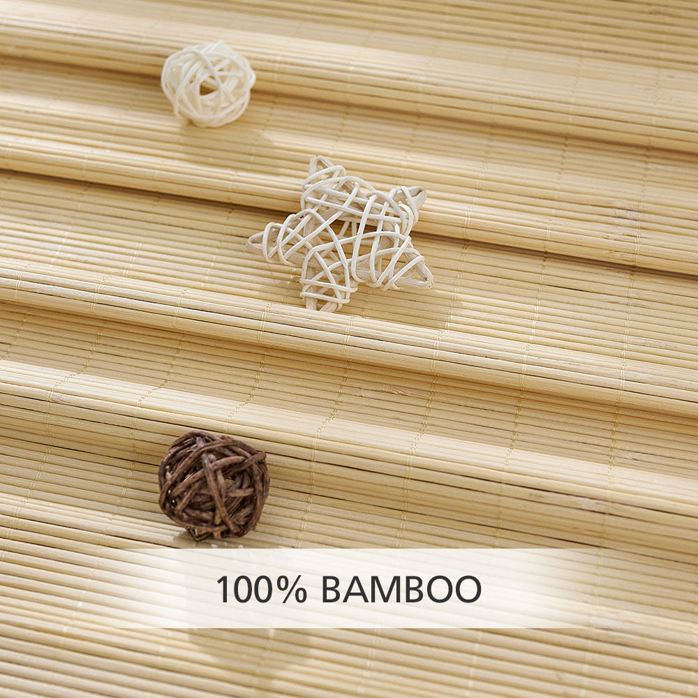 Zula Cream Natural Custom Bamboo Shades