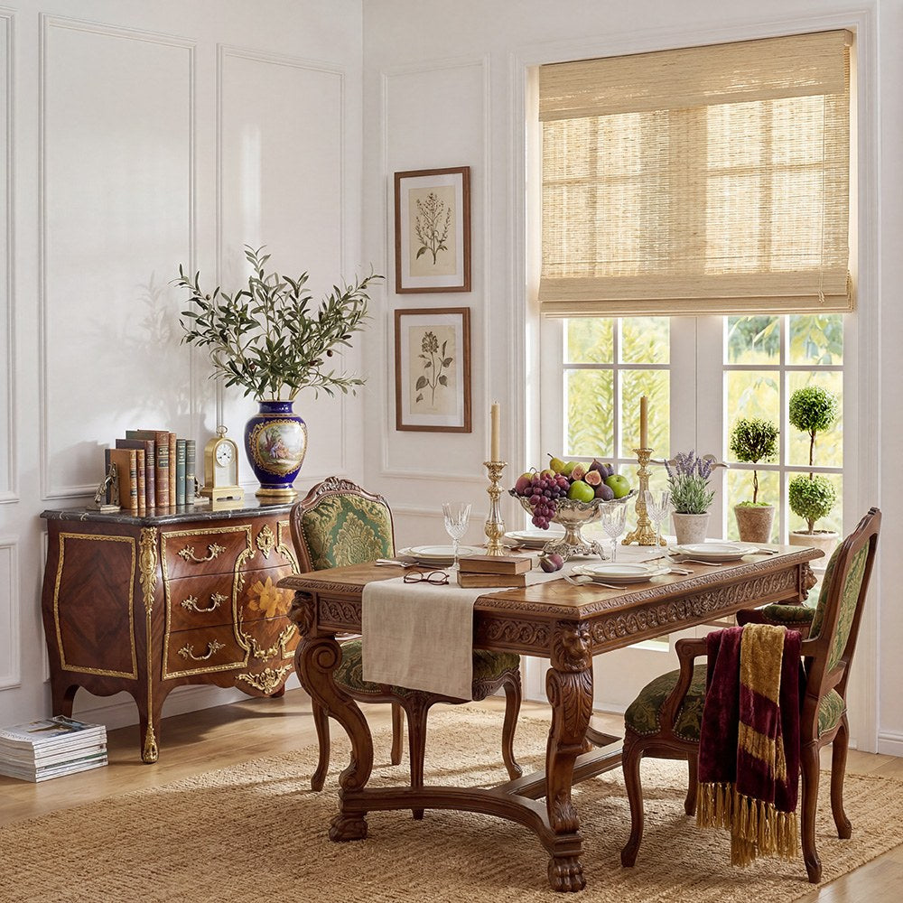 Zula Cream Natural Custom Bamboo Shades