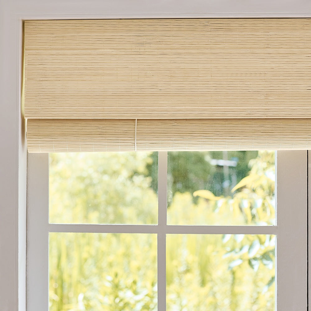Zula Cream Natural Custom Bamboo Shades