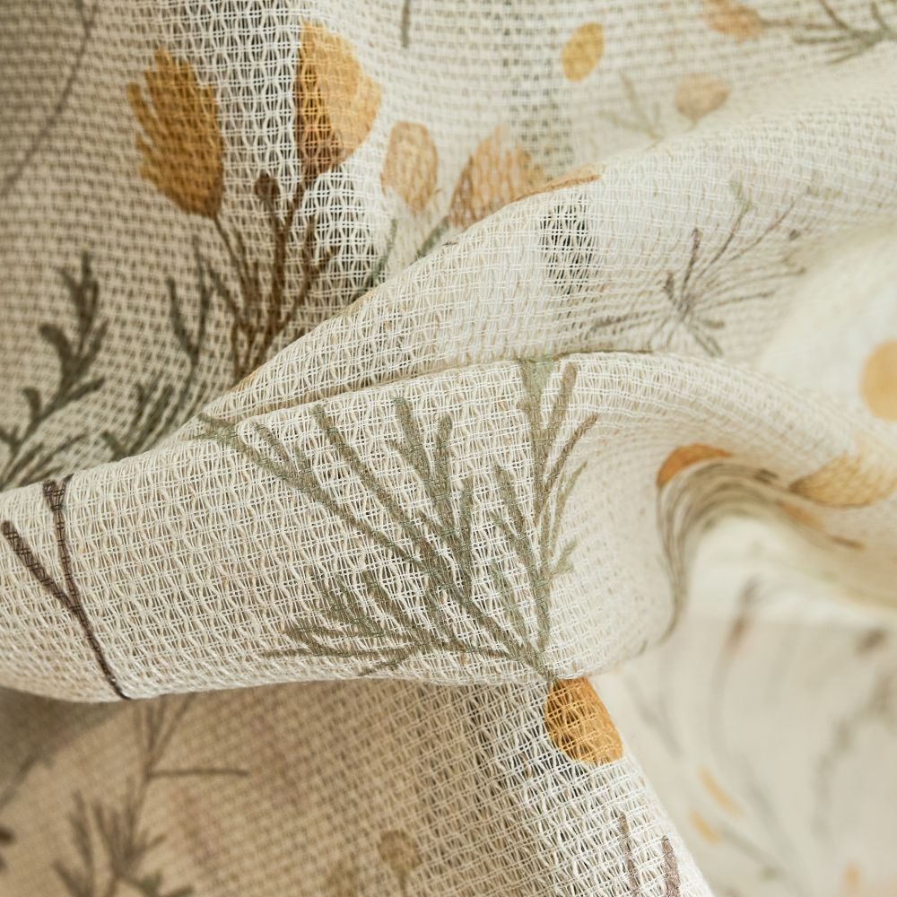 Margaret Yellow Daisy Sheer Roman Shade