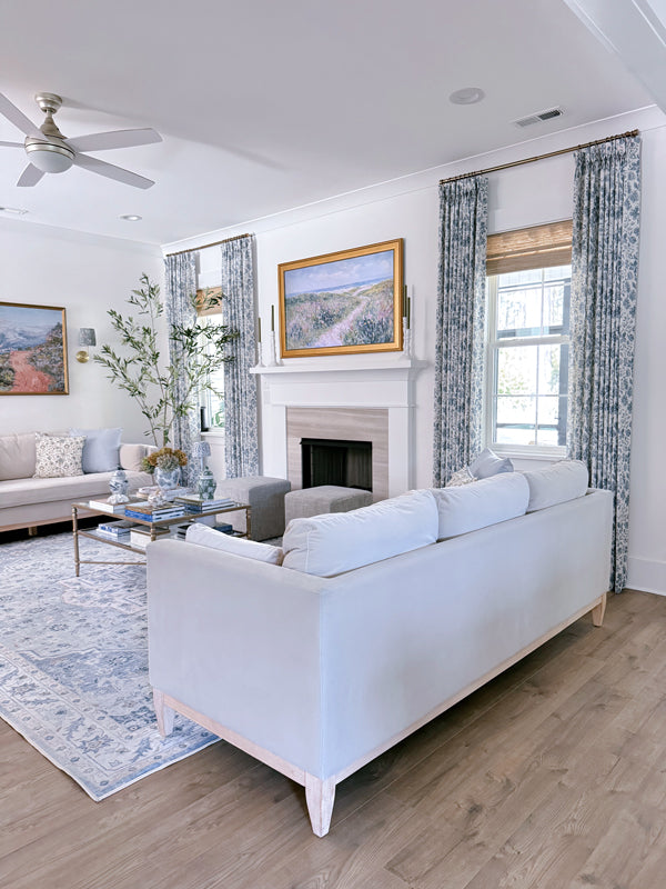 floral custom curtains