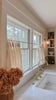 Arabella Linen Blend Cafe Curtains / Snow White / Unlined