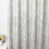 Mazon / Damask Foil Printed Linen Sheer Curtains / Unlined
