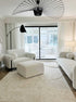 Tate / Pure White / Cotton Soft Semi Sheer Curtains