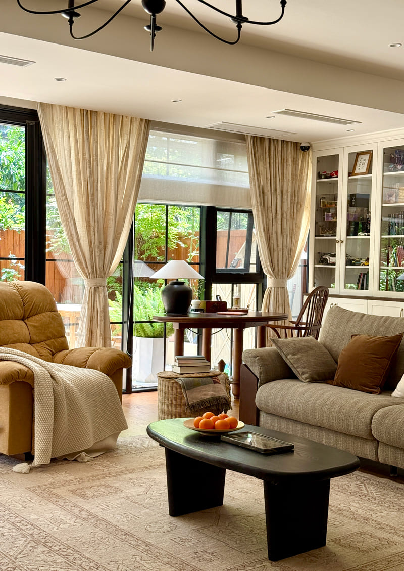 Erin - Delicate Floral Linen Cotton Curtains