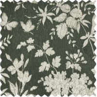 Faiga Vintage Style Brown Floral Jacquard Curtains